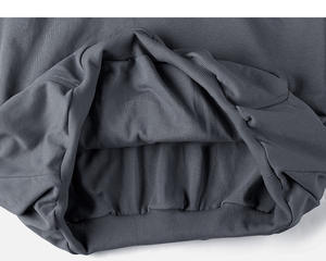 Custom Logo sweater heavyweight hoodie 500 gsm cotton no <b>string</b> boxy double layer streetwear oversize fleece vintage men hoodies - Product Image 5