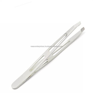 แหนบถอนคิ้วแบบเอียงโลโก้,ทำจากสเตนเลสสตีลสำหรับกำจัดขน - Product Image 2