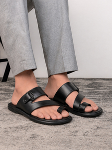 Premium Men's Leather Slip On Sandals Comfortable Casual <b>Slippers</b> Breathable Open Toe Outdoor Walking Beach <b>Summer</b> Footwear - Product Image 4