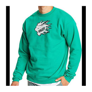 Alta calidad hecho en fábrica 100% algodón Color sólido Unisex Casual sudadera de manga corta talla grande sin forro invierno bordado - Product Image 1