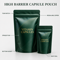 Pochette à bec verseur personnalisée de qualité alimentaire, résistante à la chaleur, pour l'emballage de capsules et de comprimés de vitamines
