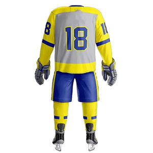 Uniforme deportivo ligero para hockey sobre hielo, jersey transpirable y pantalones duraderos, ajuste adaptable para entrenamientos y partidos - Product Image 2