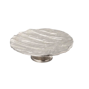 Bandeja de servicio redonda con acabado antiguo, herramientas de ensalada de fundición de Metal con diseño de soporte unido para uso en la cocina - Product Image 1