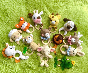 Écologique et sûr avec le jouet Amigurumi hochet jouet Crochet jouet pour bébé mobile et nouveau-né bébé - Product Image 3