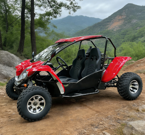 UTV Todoterreno Rojo 4x4 de 250cc+ con Motor de 4 Tiempos, Transmisión Manual, Alta Distancia al Suelo, LNA, Listo para Dunas, 300cc, Certificado EEC, para Carreras - Product Image 4