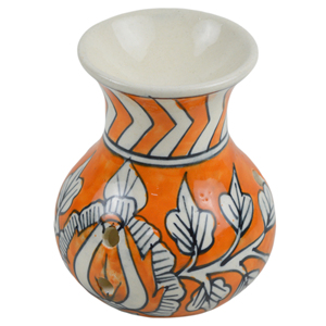 Brûleur d'encens en céramique de conception de thème fraîchement coloré idéal pour la maison et la vaisselle de fête - Product Image 5