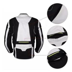 Chaquetas de motocicleta de poliéster Chaquetas de motocicleta impermeables de peso ligero para hombres Las mejores chaquetas de motocicleta ignífugas de verano - Product Image 4