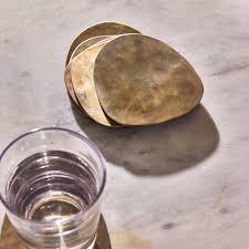 ATTRACTIVE STYLISH ANTIQUE HORN NEW PATTERN HORN COASTER SET of 6 <b>KITCHEN</b> & TABLE <b>DECOR</b> COASTERS <b>ACCESSORIES</b> SUPER ENTERPRISES - Product Image 4