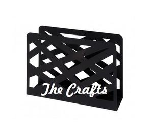 Porte-serviettes couleur noir fer Porte-serviettes taille et forme personnalisées pour la vaisselle de mariage et d'événement - Product Image 1