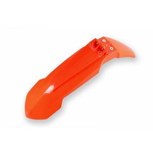 Per KTM SX-F 250 parafango anteriore 2016-2022 arancione fluorescente realizzato in materiale plastico resistente e ABS - Product Image 1