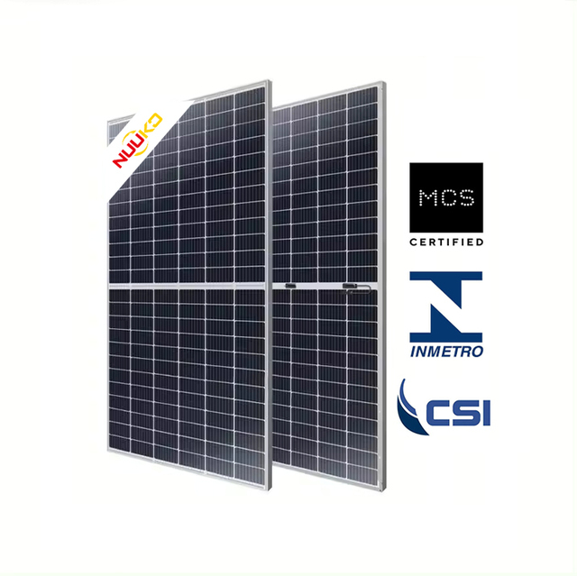 High-Efficiency 550W Maximum Renewable Energy Generation Solar Panels for Grid Tie System