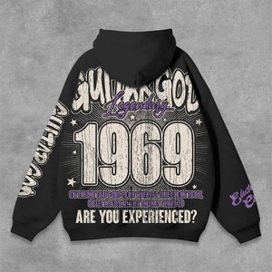 Direct Industry High Quality Heavyweight Cotton Drop Shoulder <b>Hoodie</b> <b>Blue</b> Pullover Hooded Custom logo Printed <b>Hoodie</b> for <b>Men</b> - Product Image 2