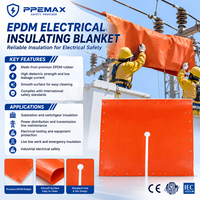 Couverture isolante électrique de classe 3 680 mm * 800 mm pour lignes haute tension, en EVA avec fentes