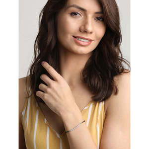 กำไลข้อมือเงินแท้ประดับลูกปัดละเอียดแบบมังกัลสุตร - Product Image 3