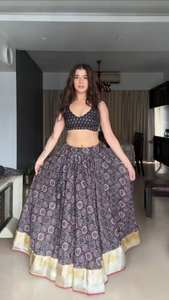 ลายพิมพ์งานออกแบบ navratri lehenga choli กับ dupatta - Product Image 2