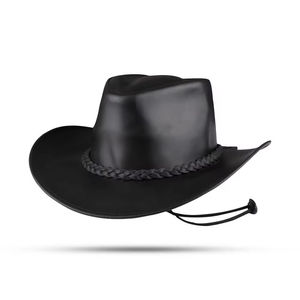Nuevos sombreros de vaquero de cuero al aire libre para hombres de vaquero occidental personalizados Sombreros de vaquero en cuero genuino Sombreros de moda al por mayor - Product Image 1