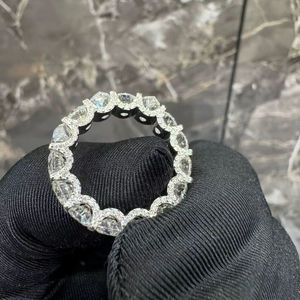 Customizable Men's/Unisex <b>925</b> <b>Silver</b> Rhodium Plated Luxury Hip Hop Rapper Bust <b>Ring</b> with Diamond Bezel-IGI Certified Gift - Product Image 4