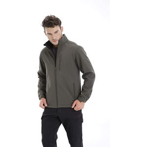 Chaqueta Cortavientos Impermeable de Soft Shell para Hombre, con Cuello Alto, Spandex/Poliéster, con Logotipo Frontal, Informal, para Exteriores, Ropa Personalizada - Product Image 6