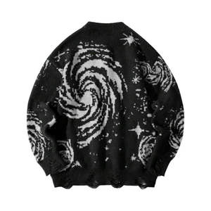 Suéter de Mohair de Manga Larga para Hombre, Suéter Holgado, Suave, Cálido y Cómodo, Ropa de Punto, Otoño Invierno, Moda Casual, Ropa de Calle - Product Image 4