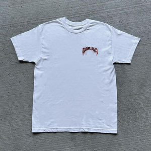 Black Oversized T-<b>Shirt</b> with <b>Gothic</b> Face Graphic Print Streetwear Casual 100% cotton T-<b>shirt</b> for <b>men</b> loose fit printed 2025 - Product Image 6