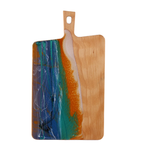 Tabla de cortar de resina epoxi y madera, tabla de cortar de madera de acacia personalizada, Venta caliente - Product Image 2