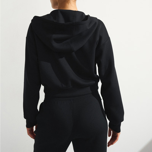 Ropa Deportiva Fabricada en Fábrica, Top Corto, Sudaderas Personalizadas, Sudadera Corta Ajustada para Mujer con Logotipo Personalizado - Product Image 4
