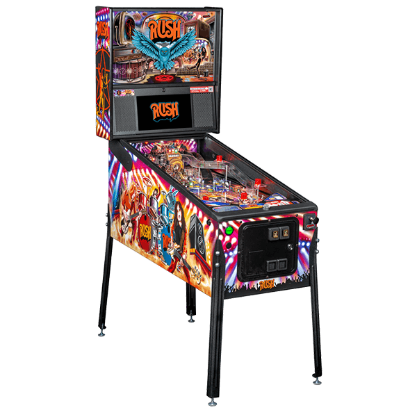 High Quality Rush Pro Pinball Machine 5-Year Warranty Iron Plastic Construction Spanish & English Support Direct Factory Supply