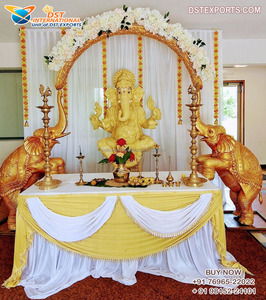 ตกแต่งห้องโถงแต่งงานฮินดูที่มีรูปปั้นพระพิฆเนศจาราติงานแต่งงานพระพิฆเนศพร้อมรูปปั้นพระพิฆเนศสำหรับงานแต่งงานทางเข้างานแต่งงาน - Product Image 6