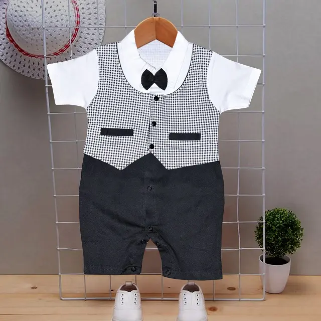 Toddler Boy Short Sleeve Clothing Sets Birthday Gifts Clothing Sets Baby Boy Clothes Gentleman Romper Suits Low Price In India