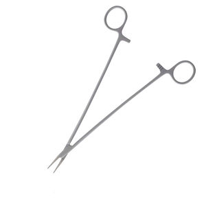 Pince porte-aiguille Debakey pince à suture manuelle en métal de qualité chirurgicale en acier inoxydable allemand droit à revêtement bleu - Product Image 6