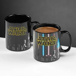 Tasse en céramique Star Wars ODM 600 ml, tasse thermos faite à la main, design moderne, tasse sabre laser XL originale avec cuillère de sécurité pour cadeaux - Product Image 2