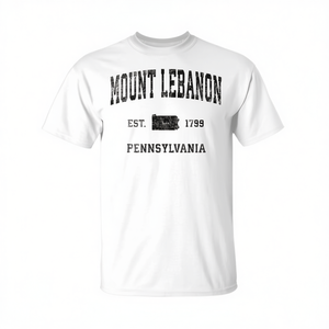 Camiseta Deportiva Vintage Única de Primera Calidad, Hecha a Mano en Mount Lebanon, Pensilvania - Artículo Promocional para Fanáticos del Deporte - Product Image 2