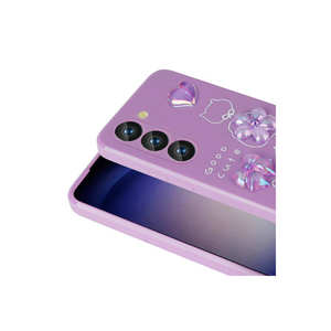 Coque de téléphone en silicone blanc premium pour Samsung Galaxy A54, design transparent givré avec motif en relief brillant, protection intégrale - Product Image 4