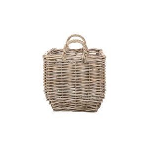Slanted Rattan <b>Basket</b> with Handle Handmade <b>Storage</b> <b>Basket</b> Wholesale eco-friendly Made in Viet Nam - Product Image 4