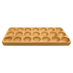 Bandeja plana de madera tipo 12 soporte para huevos para el hogar cocina Uso de soporte para huevos - Product Image 5