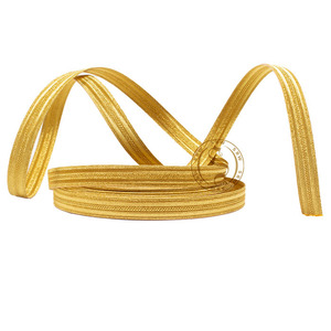 ลูกไม้ถักเปียลวดทองแท่งคุณภาพสูงแบบแฟนซีทนทานสำหรับเครื่องแบบพิธีการ | สวมใส่และขายในชีวิตประจำวัน - Product Image 1