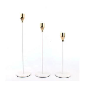 Candelabro de Metal de hierro martillado plateado de la mejor calidad, portavelas decorativo de diseño estándar para boda, cumpleaños, hogar - Product Image 6