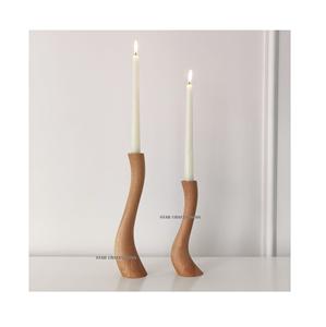 Factory Custom Various Style Color Decoration Wedding <b>Candle</b> Stand Wood Candlestick Wooden <b>Candle</b> Holder for Home <b>Dinner</b> Table - Product Image 5