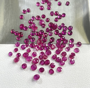 Fine Quality Natural Heated Burma <b>Ruby</b> Calibrated 2-3mm Round Cut Reddish Pink Color Loose Gemstones for Making Jewellery - Product Image 4