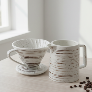 Ensemble de cafetière et de filtre à café en porcelaine durable de qualité supérieure, multi-usages, 3461001SETL-0.4, pour les amateurs de café - Product Image 6