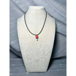 Collar de Coral con Engaste de Plata de Ley y Ostra Espinosa de George Rios - Product Image 3