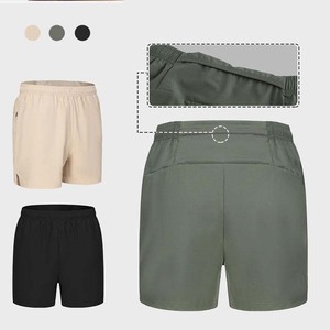 2025 hommes haute rue décontracté coton Shorts personnalisé haute qualité français éponge Sweat Shorts poches entraînement survêtement course polaire - Product Image 2