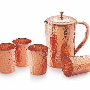 <b>Economically</b> Priced Luxury Quality Customizable Copper Pitcher Water Jug Weddings Hotels Barware Drinkware Tea Pots & <b>Kettles</b> - Product Image 3