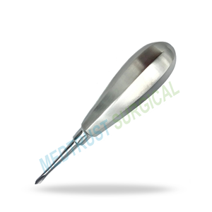 Élévateur à pointe d'aile manuel en acier inoxydable 4,4 mm, instrument chirurgical dentaire pour la luxation et l'élévation des dents des petits animaux, réutilisable - Product Image 3