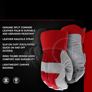 Gants de travail multifonctionnels en cuir Offre Spéciale Fabrication pakistanaise Gants de travail de la meilleure qualité - Product Image 2