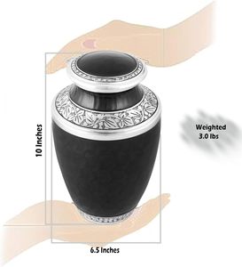 Urna de metal decorativa duradera de alta calidad para cenizas adecuada para ceremonias conmemorativas y de tributo resistente y duradera - Product Image 5
