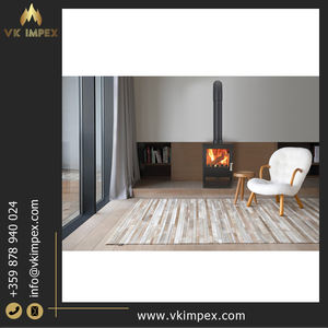 Cheminées intérieures modernes à bois 5kW Qualité optimale Fonte et acier à combustible solide 49kg Conçues pour les villas de Bulgarie - Product Image 3
