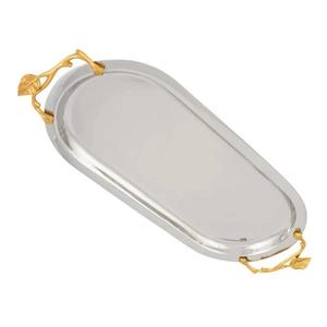 Elegante Bandeja de Servicio de Metal Hecha a Mano para Hogares, Hoteles y Salones Indios - Ecológica, Apta para Lavavajillas, Eleva el Ambiente - Product Image 3