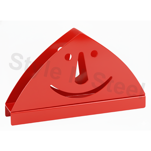 Petit porte-mouchoirs en acier inoxydable, accessoire métallique quotidien avec fonction de stockage, porte-mouchoirs avec un design souriant - Product Image 3