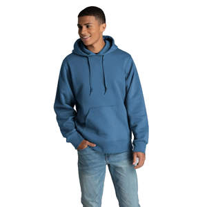 Sudadera con Capucha Personalizable 100% Algodón para Hombre, Gruesa, de Invierno, con Forro Polar, Diseño de Patrón Sólido, OEM - Product Image 3